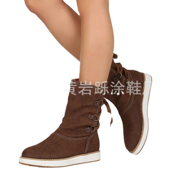 boots 2021 women winter keep warm woman flat shoes plush snow mid-calf cotton lace-up ladies, Black
boots 2021 women winter keep warm woman flat shoes plush snow mid-calf cotton lace-up ladies, Black