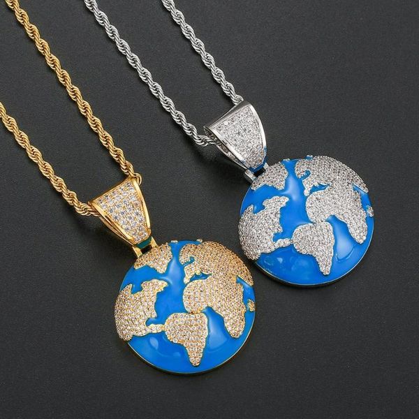 pendant necklaces iced out blue earth bling cubic zircon necklace for men and women fashion hip hop jewelry gifts, Silver
pendant necklaces iced out blue earth bling cubic zircon necklace for men and women fashion hip hop jewelry gifts, Silver