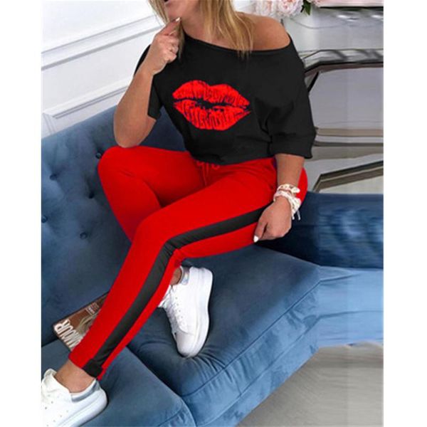 womens lips pattern tracksuits fashion trend long sleeve round neck loose drawstring pant suits designer autumn female new casual sets, Gray
womens lips pattern tracksuits fashion trend long sleeve round neck loose drawstring pant suits designer autumn female new casual sets, Gray