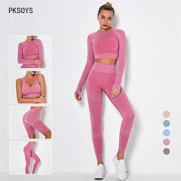 2/3/4pcs women seamless yoga sets running sportswear workout clothing high waist leggings gym fitness tracksuit suits 210802, Gray
2/3/4pcs women seamless yoga sets running sportswear workout clothing high waist leggings gym fitness tracksuit suits 210802, Gray
