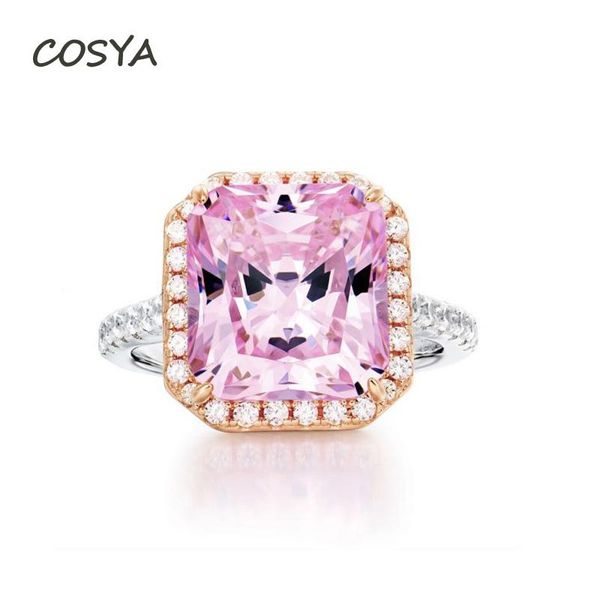 cluster rings cosya women pink square 100% 925 sterling silver high carbon diamond temperament sweet wedding party fine jewelry gift, Golden;silver
cluster rings cosya women pink square 100% 925 sterling silver high carbon diamond temperament sweet wedding party fine jewelry gift, Golden;silver
