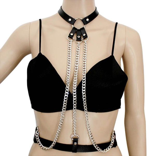 chokers 2021 fashion leather harness belt bondage cage gothic chain body necklace women punk necklaces festival jewelry, Golden;silver
chokers 2021 fashion leather harness belt bondage cage gothic chain body necklace women punk necklaces festival jewelry, Golden;silver