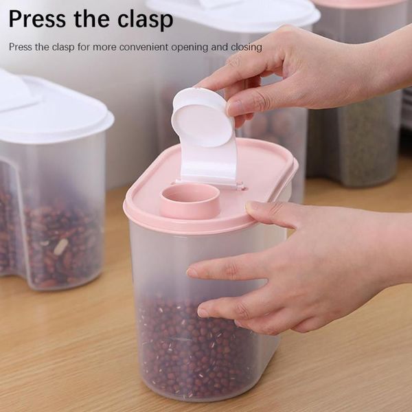 storage bottles & jars airtight grain box capacity compartment dry goods tank food #t
storage bottles & jars airtight grain box capacity compartment dry goods tank food #t