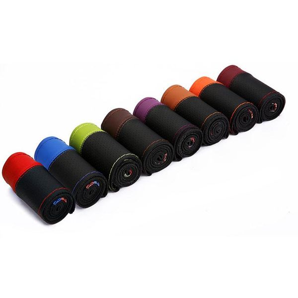 steering wheel covers 37-38cm car sports fashion diy microfiber leather hand sewing with needle thread interior accessories
steering wheel covers 37-38cm car sports fashion diy microfiber leather hand sewing with needle thread interior accessories