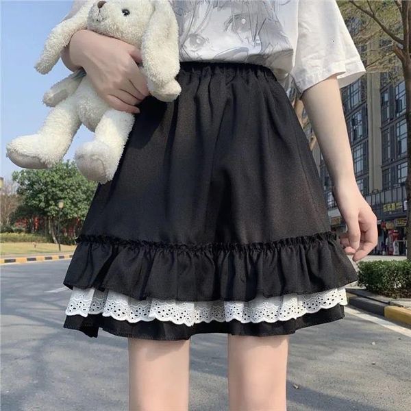japanese kwaii summer cute womens skirt lolita mini pleated harajuku girls high waist elastic ruffles lace, Black
japanese kwaii summer cute womens skirt lolita mini pleated harajuku girls high waist elastic ruffles lace, Black
