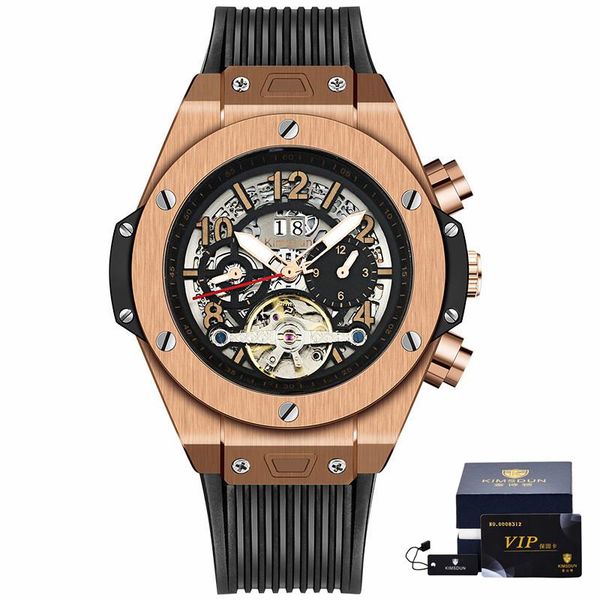 wristwatches relogio automatic mechanical watch for men kimsdun brand fashion luxury rose gold silver case military tourbillon clock, Slivery;brown
wristwatches relogio automatic mechanical watch for men kimsdun brand fashion luxury rose gold silver case military tourbillon clock, Slivery;brown
