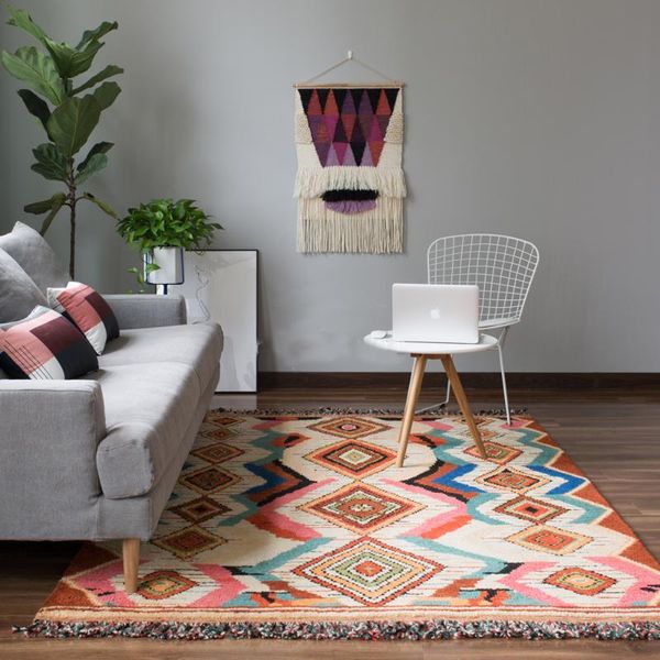 carpets 100% wool kilim carpet geometric bohemia rug plaid pink striped modern contemporary design nordic style
carpets 100% wool kilim carpet geometric bohemia rug plaid pink striped modern contemporary design nordic style