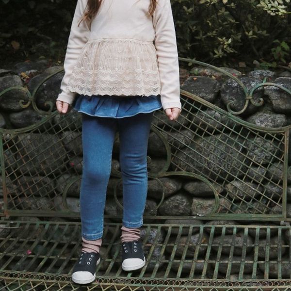 childrens pants in autumn and winter 2019 childrens girls sweet foreign style small skirt and all-around slim fit jeans, Blue
childrens pants in autumn and winter 2019 childrens girls sweet foreign style small skirt and all-around slim fit jeans, Blue