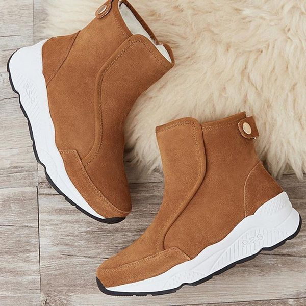llogai women zipper winter warm fur snow boots ladies suede plush platform shoes female casual comfort boots female footwear, Black
llogai women zipper winter warm fur snow boots ladies suede plush platform shoes female casual comfort boots female footwear, Black