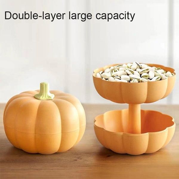 storage bottles & jars reusable pumpkin candy dish plastic box jar double layer with lid decorative fruit nuts container tray plate
storage bottles & jars reusable pumpkin candy dish plastic box jar double layer with lid decorative fruit nuts container tray plate