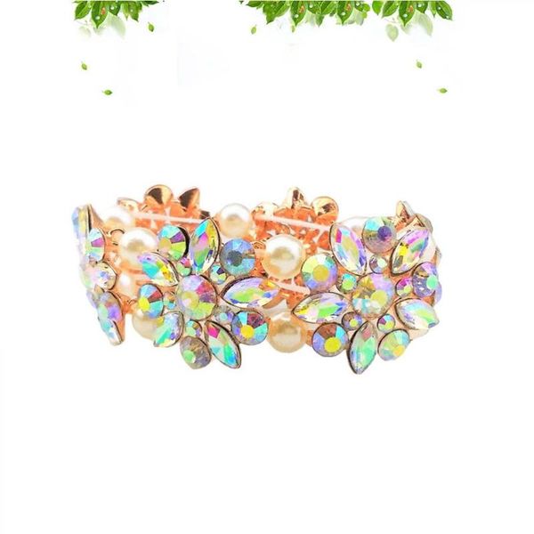 charm bracelets flower rhinestone pearl bracelet fashion elestic stretch bridal wedding jewelry (rose gold), Golden;silver
charm bracelets flower rhinestone pearl bracelet fashion elestic stretch bridal wedding jewelry (rose gold), Golden;silver
