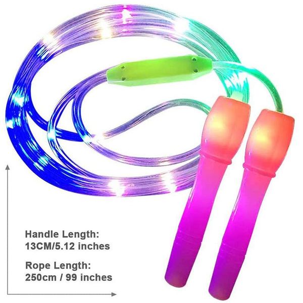 jump ropes 2.77m led luminous kids skipping night exercise fitness training sports supplies color random
jump ropes 2.77m led luminous kids skipping night exercise fitness training sports supplies color random