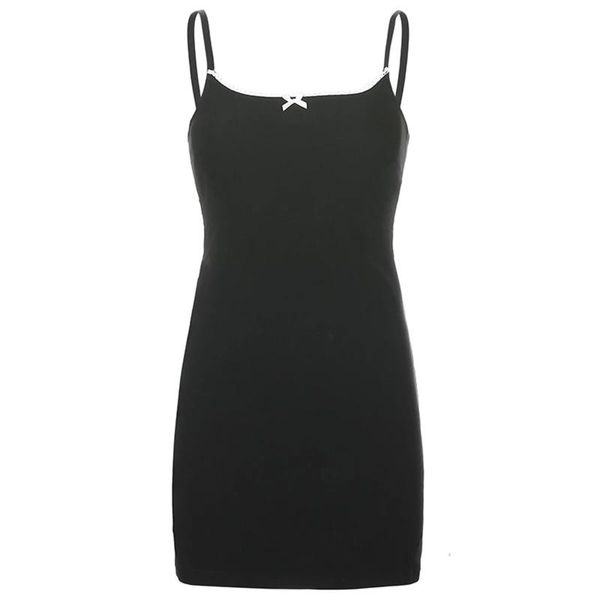 2021 women spaghetti straps mini dress lace patchwork trim bust front sleeveless one piece party clubwear, Black;gray
2021 women spaghetti straps mini dress lace patchwork trim bust front sleeveless one piece party clubwear, Black;gray