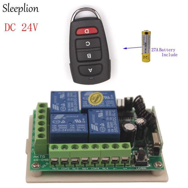 smart home control sleeplion 315/433mhz 24v 4channel universal remote switch wireless garage door 4ch module
smart home control sleeplion 315/433mhz 24v 4channel universal remote switch wireless garage door 4ch module