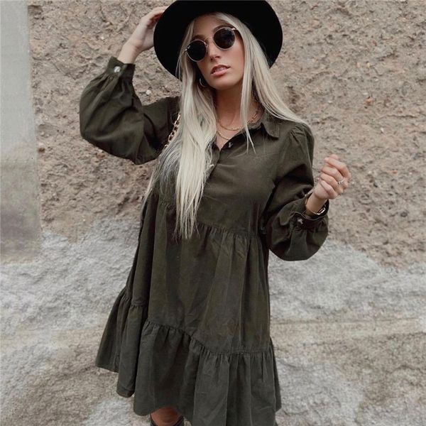 new women pure cotton army green 2021 casual draped long sleeves solid es elegant mini vestidos ltcu, Black;gray
new women pure cotton army green 2021 casual draped long sleeves solid es elegant mini vestidos ltcu, Black;gray
