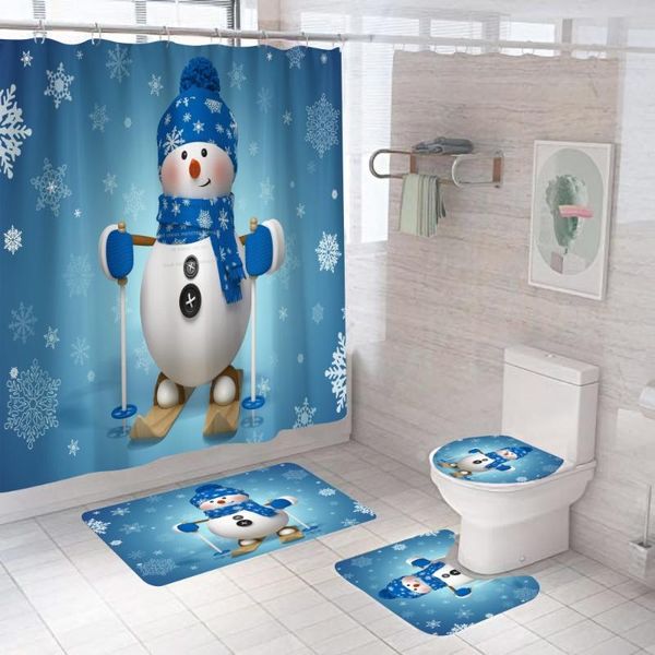 shower curtains blue snowman curtain 3d cartoon cute gift with non slip rug mat bathroom waterproof polyester home decor 180x180
shower curtains blue snowman curtain 3d cartoon cute gift with non slip rug mat bathroom waterproof polyester home decor 180x180