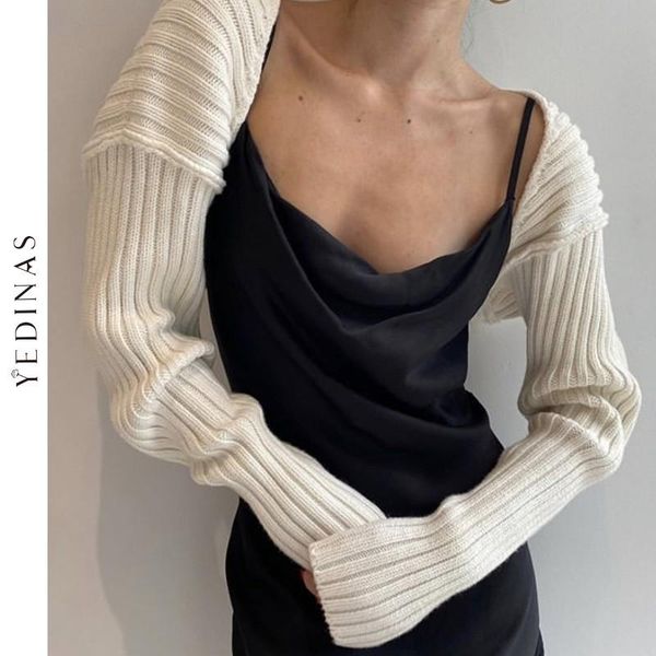 women's knits & tees yedinas striped line ribbed knitting shawl sweater cropped women cardigan long sleeve scarf streetwear 2021 autumn, White
women's knits & tees yedinas striped line ribbed knitting shawl sweater cropped women cardigan long sleeve scarf streetwear 2021 autumn, White
