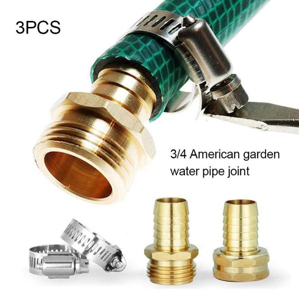 3pcs/set 3/4 inch durable female thread brass body connector for pvc garden hose
3pcs/set 3/4 inch durable female thread brass body connector for pvc garden hose
