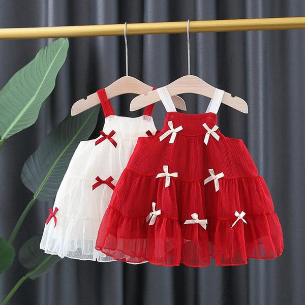girl's dresses kids for baby girls clothes solid suspenders bow gauze princess born dress 2021 summer, Red;yellow
girl's dresses kids for baby girls clothes solid suspenders bow gauze princess born dress 2021 summer, Red;yellow