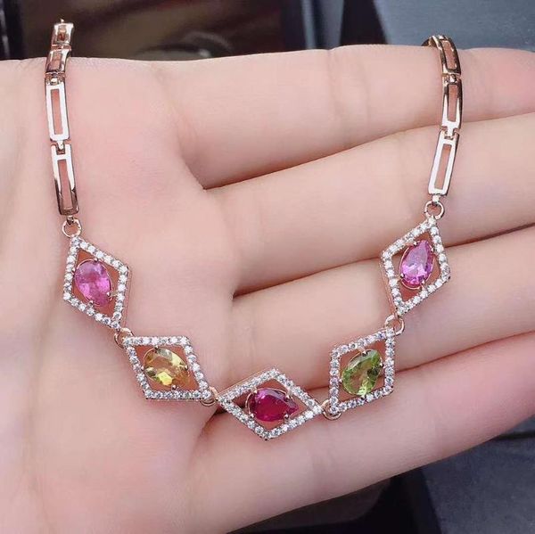other bracelets natural candy color tourmaline bangle s925 sterling silver fashion fine charming jewelry for women 2021, Golden;silver
other bracelets natural candy color tourmaline bangle s925 sterling silver fashion fine charming jewelry for women 2021, Golden;silver