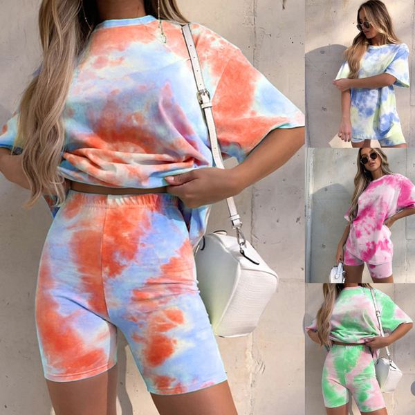 women's two piece pants fashion women's tie-dye gradient loose casual t-shirt tight shorts two-piece suit summer plus size clothin, White
women's two piece pants fashion women's tie-dye gradient loose casual t-shirt tight shorts two-piece suit summer plus size clothin, White