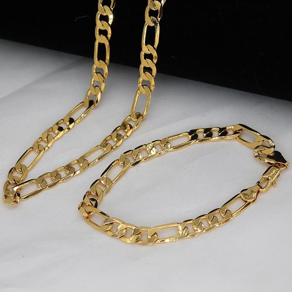 earrings & necklace 7mm men gold figaro dubai jewelry sets for women wide cuban curb link chain pendant hip hop gifts, Silver
earrings & necklace 7mm men gold figaro dubai jewelry sets for women wide cuban curb link chain pendant hip hop gifts, Silver