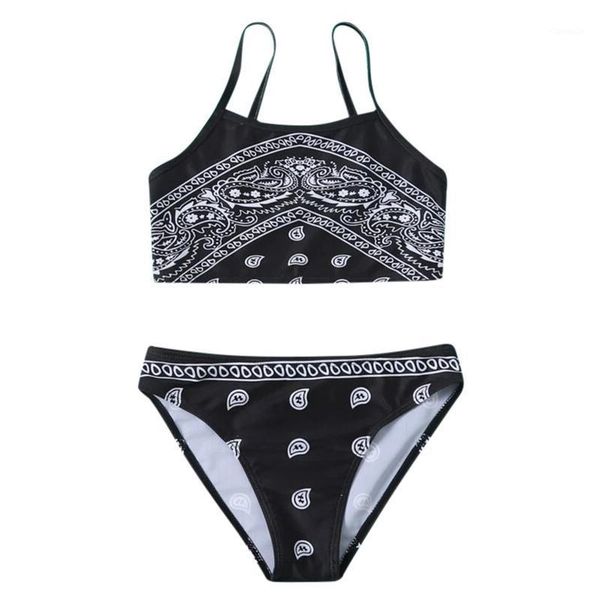 girls' bikini set vintage print swimwear swimsuit bathing suit summer kids crisscross back folk-custom two-piece one-pieces, Black
girls' bikini set vintage print swimwear swimsuit bathing suit summer kids crisscross back folk-custom two-piece one-pieces, Black