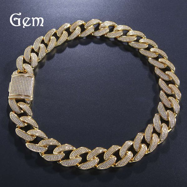 hip hop zircon 2cm wide zircon cuba necklace bracelet set with zircon miami necklace men's bracelet, Silver
hip hop zircon 2cm wide zircon cuba necklace bracelet set with zircon miami necklace men's bracelet, Silver