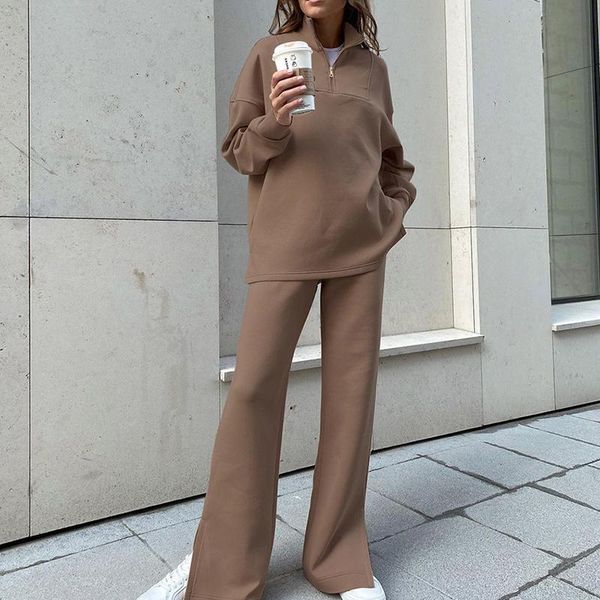 women's two piece pants autumn winter women 2pcs outfits zipper pullover and wide leg suit solid sweatshirt sets female loose stre, White
women's two piece pants autumn winter women 2pcs outfits zipper pullover and wide leg suit solid sweatshirt sets female loose stre, White
