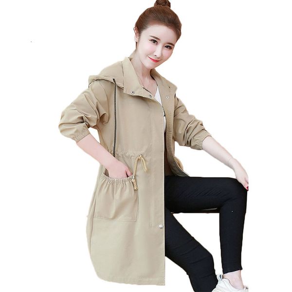 2021 ladies windbreaker new spring autumn korean hooded long women's trench coat female student overwear w445 t7f0, Tan;black
2021 ladies windbreaker new spring autumn korean hooded long women's trench coat female student overwear w445 t7f0, Tan;black