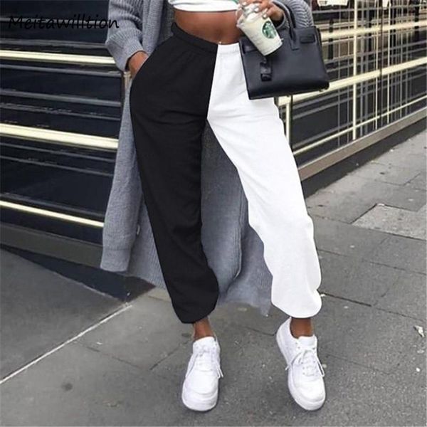 women's pants & capris casual high waist trousers 2021 summer black white patchwork harem women loose elastic sweatpants
women's pants & capris casual high waist trousers 2021 summer black white patchwork harem women loose elastic sweatpants