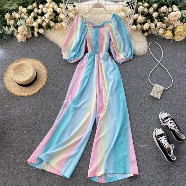 spring rainbow gradient sweet puff wide waist female fashion overalls streetwear clothes y623 15ba, White;black
spring rainbow gradient sweet puff wide waist female fashion overalls streetwear clothes y623 15ba, White;black