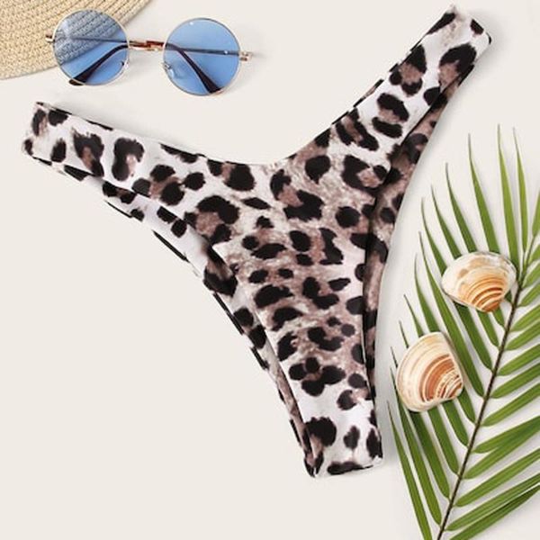 women's swimwear bikini thong women leopard print bathing beachwear swimming shorts brazilian 6 color, White;black
women's swimwear bikini thong women leopard print bathing beachwear swimming shorts brazilian 6 color, White;black