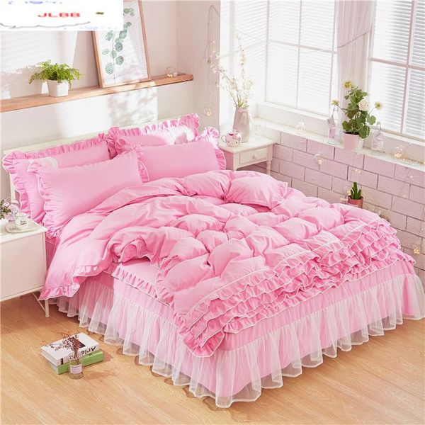 bedding sets luxury set princess bow ruffle duvet cover wedding pink girl baby bed skirt quilt twin bedclothes
bedding sets luxury set princess bow ruffle duvet cover wedding pink girl baby bed skirt quilt twin bedclothes