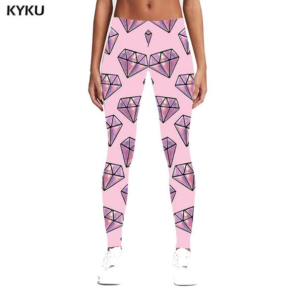 women's leggings kyku women diamond ladies pink elastic fitness pants printed push ups sport womens, Black
women's leggings kyku women diamond ladies pink elastic fitness pants printed push ups sport womens, Black