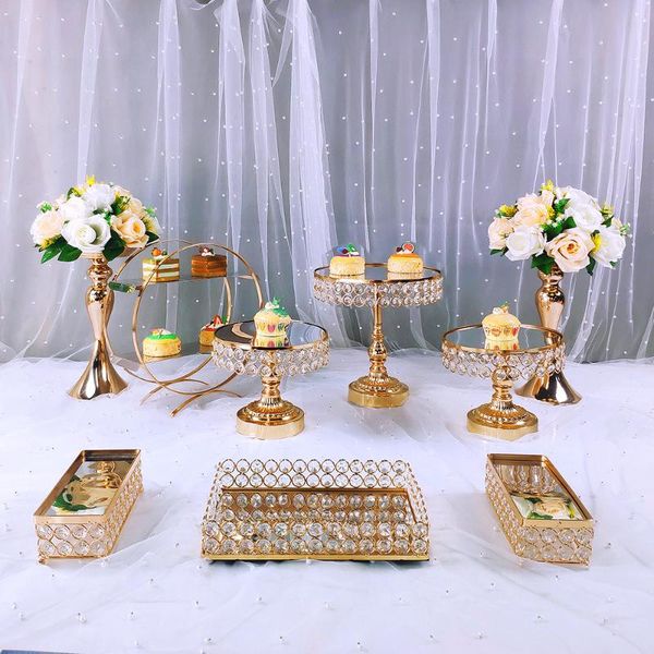 other bakeware 9pcs crystal cake stand set metal mirror cupcake decorations dessert pedestal wedding party display tray
other bakeware 9pcs crystal cake stand set metal mirror cupcake decorations dessert pedestal wedding party display tray