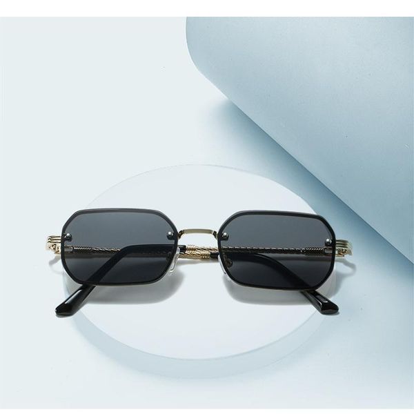 sunglasses 2021 european and american rimless square ins ocean film personality men women, White;black
sunglasses 2021 european and american rimless square ins ocean film personality men women, White;black