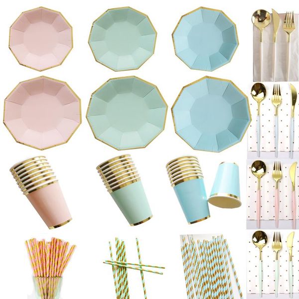 disposable dinnerware 8 pcs/lot party paper plates cups pink gold happy birthday wedding decoration baby shower tableware kids decor
disposable dinnerware 8 pcs/lot party paper plates cups pink gold happy birthday wedding decoration baby shower tableware kids decor