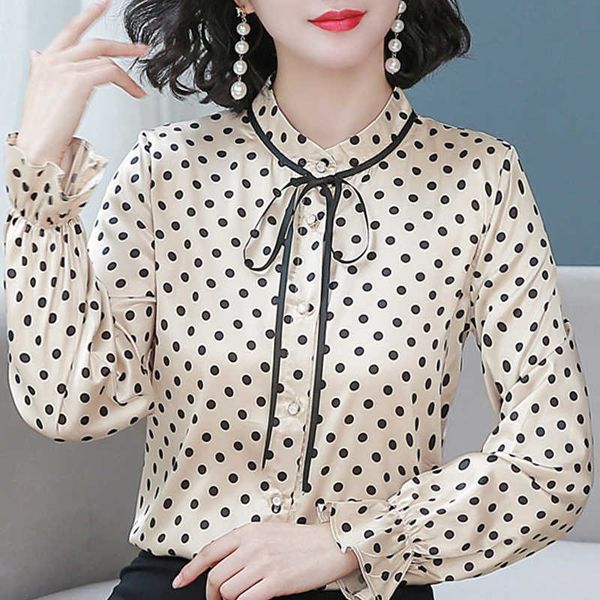 blusas mujer blouse women bow stand collar dot chiffon blouse shirt women long sleeve women blouses shirts blusa d455 210602, White
blusas mujer blouse women bow stand collar dot chiffon blouse shirt women long sleeve women blouses shirts blusa d455 210602, White