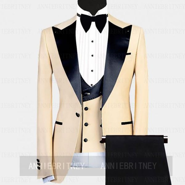 men's suits & blazers 2021ivory costume mens wedding suit slim fit tuxedo one buttons blazer groomsmen wear jacket pants with vest 3 pi, White;black
men's suits & blazers 2021ivory costume mens wedding suit slim fit tuxedo one buttons blazer groomsmen wear jacket pants with vest 3 pi, White;black