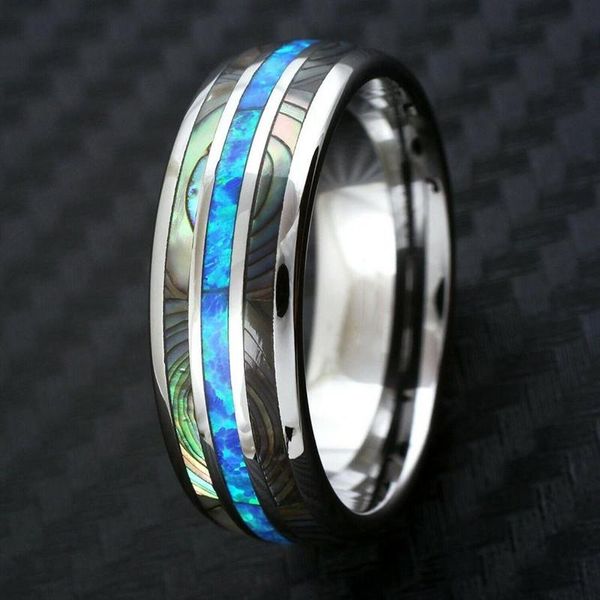 wedding rings fdlk 8mm blue fashion men abalone shell stainless steel bands party gift for jewelry wholesale, Slivery;golden
wedding rings fdlk 8mm blue fashion men abalone shell stainless steel bands party gift for jewelry wholesale, Slivery;golden