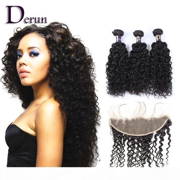 3 bundles of deep curly hair with pre plucked 13x4 lace frontal 7a grade brazilian peruvian indian malaysian hair bundles, Black
3 bundles of deep curly hair with pre plucked 13x4 lace frontal 7a grade brazilian peruvian indian malaysian hair bundles, Black