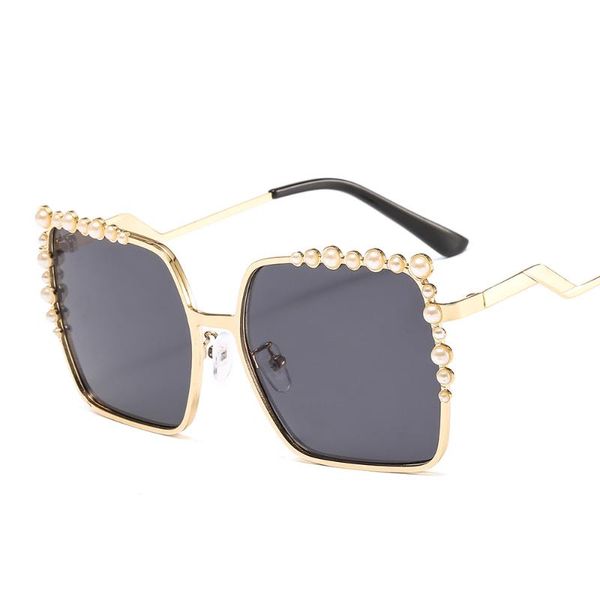 sunglasses 46340 pearl square luxury metal frame men women fashion shades uv400 vintage glasses, White;black
sunglasses 46340 pearl square luxury metal frame men women fashion shades uv400 vintage glasses, White;black