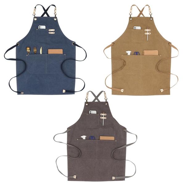 aprons bbq baking with pockets kitchen for women men adjustable cross back chef apron waterdrop resistant cotton canvas
aprons bbq baking with pockets kitchen for women men adjustable cross back chef apron waterdrop resistant cotton canvas