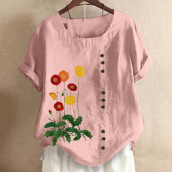 women's t-shirt woman tee shirt femme plus size women clothing summer casual o-neck short sleeve flower print loose blusas camisas#40, White
women's t-shirt woman tee shirt femme plus size women clothing summer casual o-neck short sleeve flower print loose blusas camisas#40, White