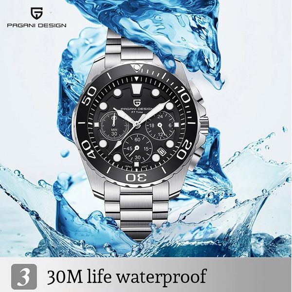 wristwatches pagani design original brand luxury quartz men's watches fashion casual sports chronograph waterproof watch 2021, Slivery;brown
wristwatches pagani design original brand luxury quartz men's watches fashion casual sports chronograph waterproof watch 2021, Slivery;brown