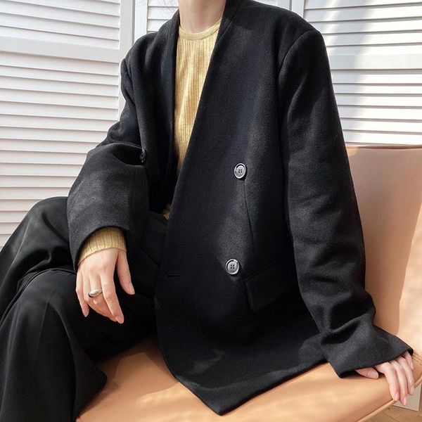 women's suits & blazers 2021 retro vintage office ladies notched collar women blazer casual loose female coat, White;black
women's suits & blazers 2021 retro vintage office ladies notched collar women blazer casual loose female coat, White;black
