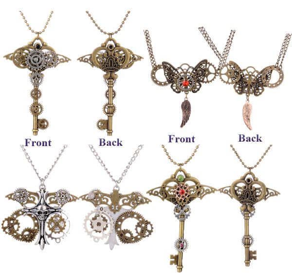 Steampunk Gear Necklace for men Gothic Style Key Skull Crosses Necklace 4 designs Best Christmas Gift Men Sweater Necklace, Silver
Steampunk Gear Necklace for men Gothic Style Key Skull Crosses Necklace 4 designs Best Christmas Gift Men Sweater Necklace, Silver