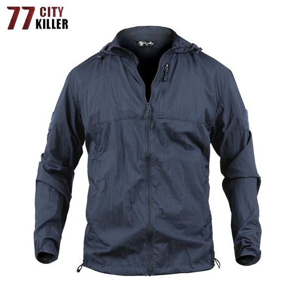 men's jackets 77city killer quick drying jacket waterproof lightweight tactical male summer breathable military hooded windbreaker coat, Black;brown
men's jackets 77city killer quick drying jacket waterproof lightweight tactical male summer breathable military hooded windbreaker coat, Black;brown