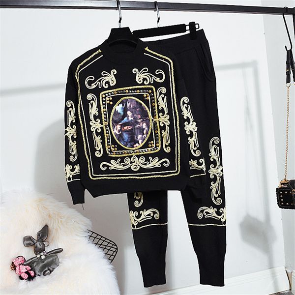 autumn loose knitting two piece outfits women rivet print sleeve knitted sweater long harem pants set knit ladies tracksuit 5gk6, Blue
autumn loose knitting two piece outfits women rivet print sleeve knitted sweater long harem pants set knit ladies tracksuit 5gk6, Blue